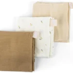 Domoo 34001001 1 Set De 3 Langes Muslin 70x70 Cm Sweet Cream Lovely