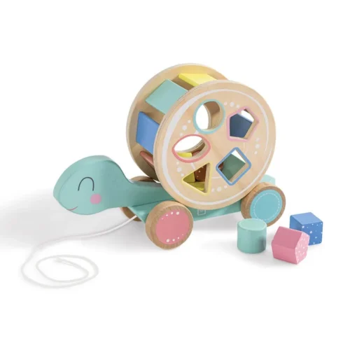 Eurekakids 69180548 1 Tortue À Tirer En Bois Eurekakids