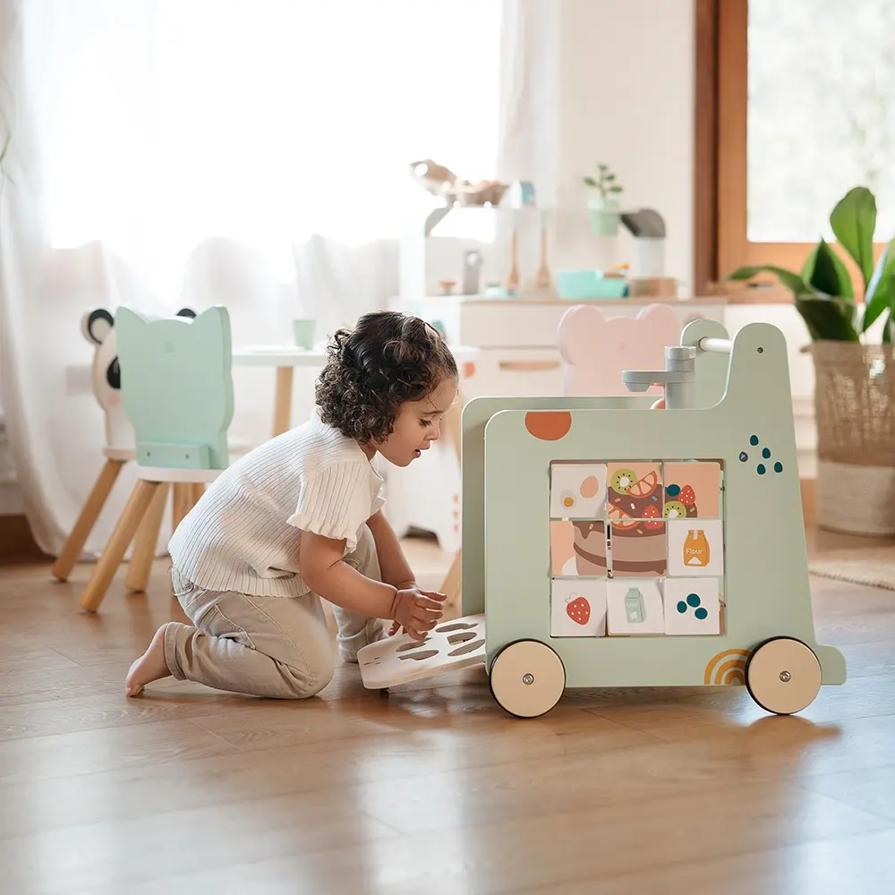 Jeu Empilable En Bois Eurekakids 12M+ Cuisine roulante 2 en 1 Eurekakids 2A+, www.millelunes.com, 69182575