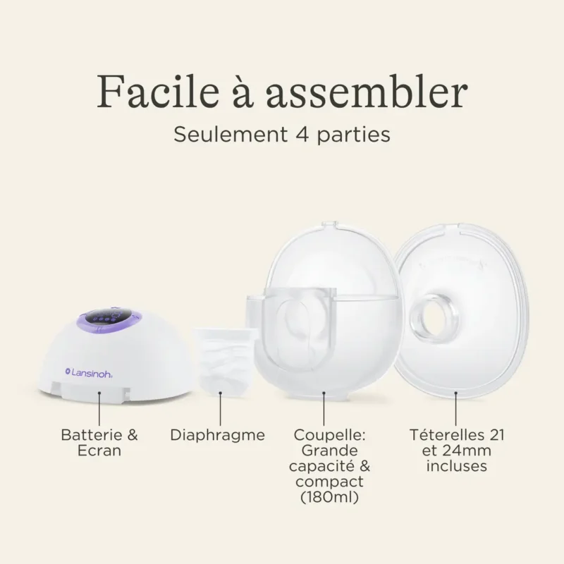 Lansinoh Lnswpd 4 Lansinoh Tire Lait Maind Libres Compact Double