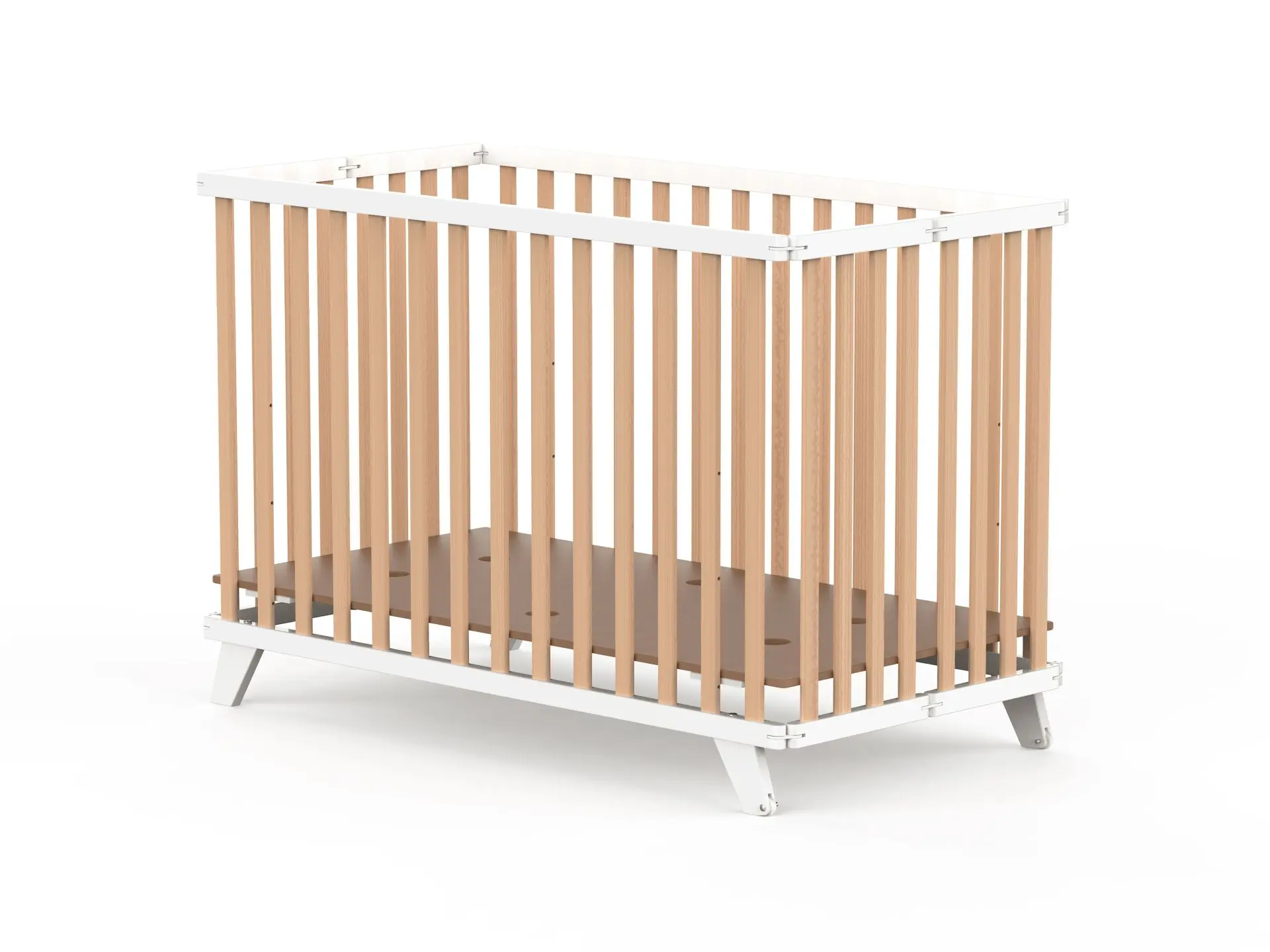 Lit Mayla Pliant en Bois 3 Niveaux 60 x 120cm