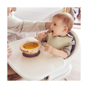 Miniland ML 89471 4 Ml 89471 bol En Bois Poussin + Cuillère