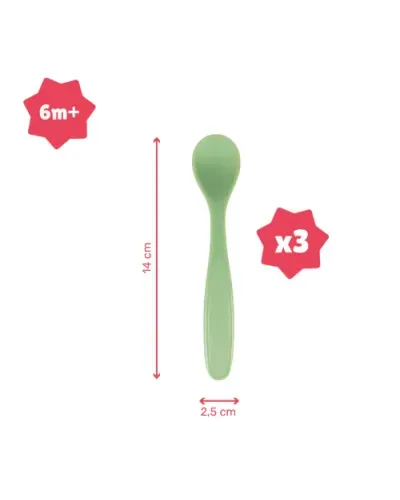 Badabulle B005420 3 Cuillères Souples Soft Spoons X3 Badabulle B005420 3 Cuillères Souples Soft Spoons X3