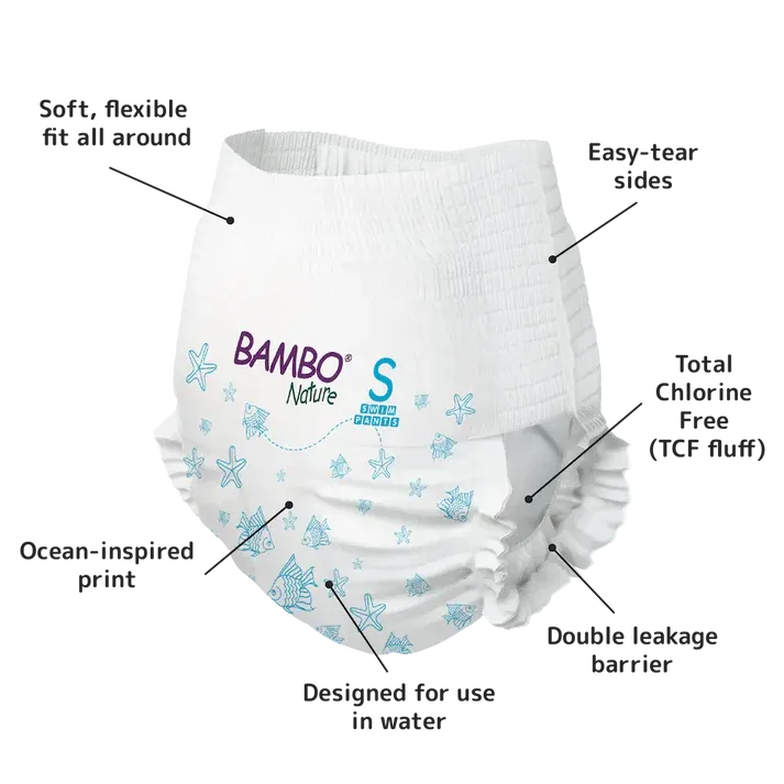 Bambo 1000024401 3 Bambo Swim Pants Small