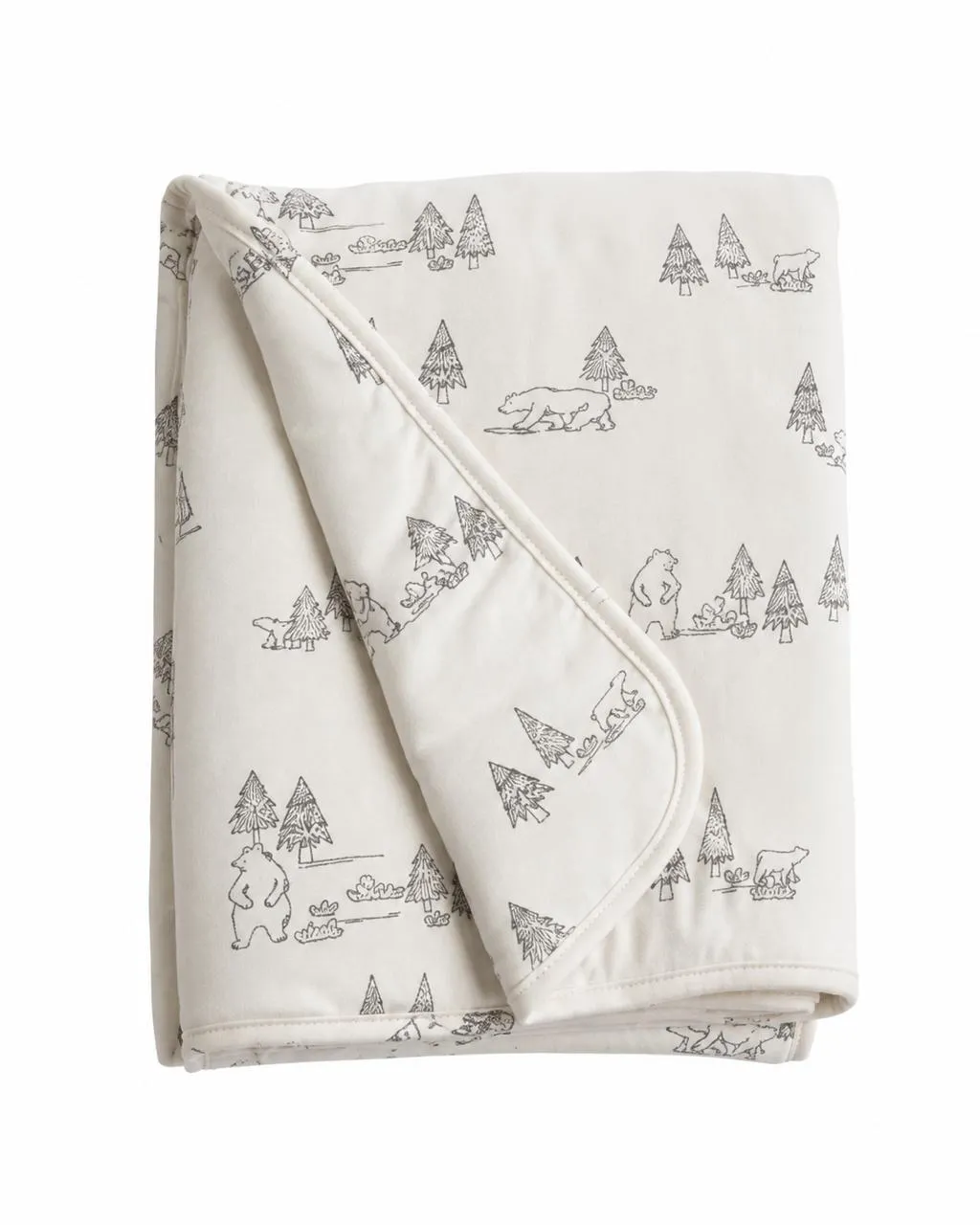 Couverture Bébé Dream 75X100 Bear Family Grey