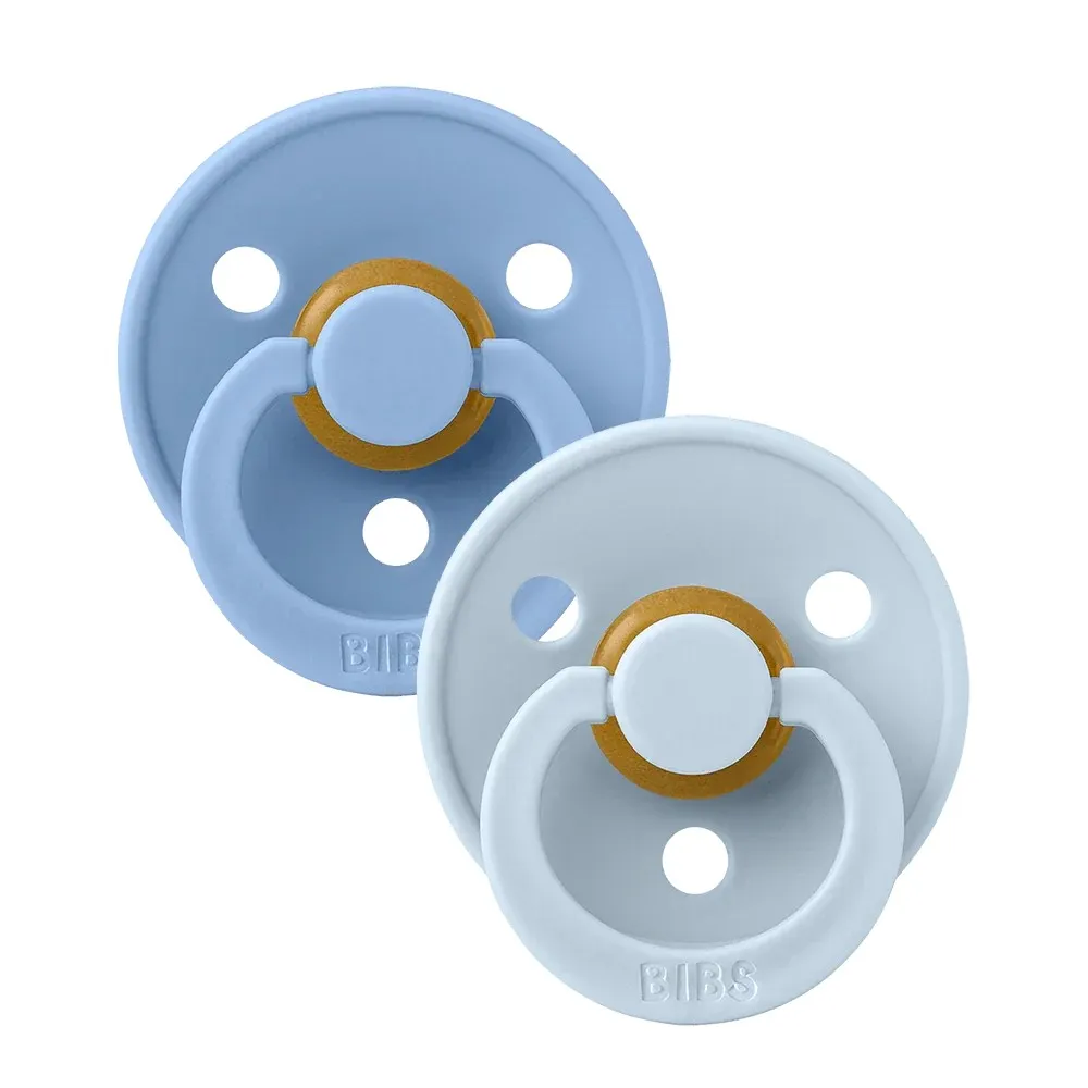 2 Tétines Color BIBS - Sky Blue/Baby Blue Taille 2 (6-18mois)