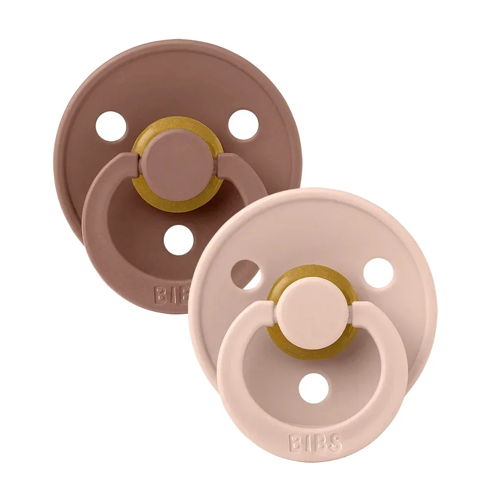 2 Tétines Color BIBS - Woodchuck/Blush Taille 2 (6-18mois)