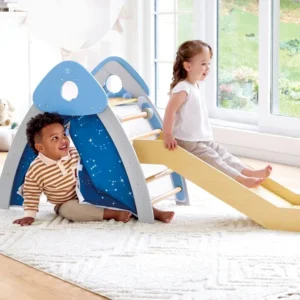 Hape E1222 4 Aire De Jeu Escalade & Toboggan 4 En 1