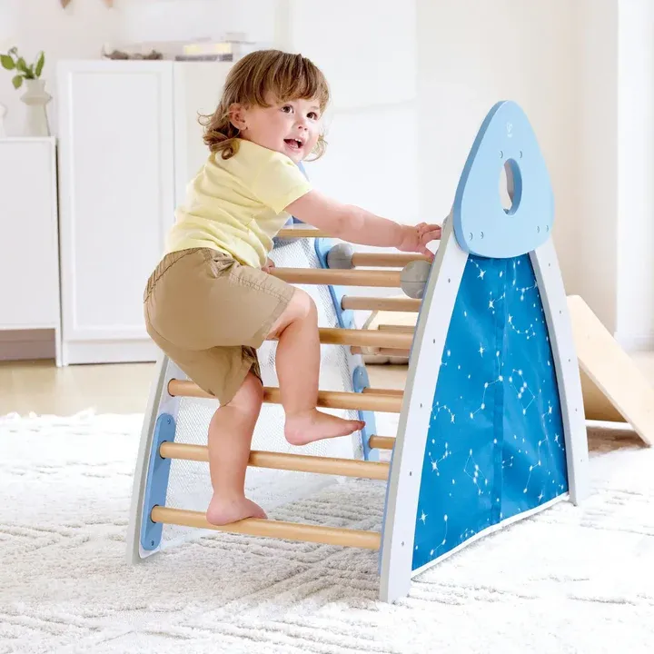 Hape E1222 5 Aire De Jeu Escalade & Toboggan 4 En 1