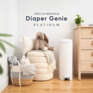Angelcare I000808 EU 13 Poubelle À Couches Diaper Genie Platinum Blanc Angelcare I000808 EU 13 Poubelle À Couches Diaper Genie Platinum Blanc
