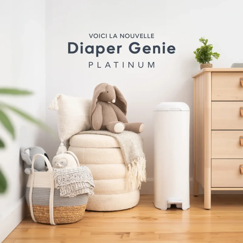 Angelcare I000808 EU 13 Poubelle À Couches Diaper Genie Platinum Blanc Angelcare I000808 EU 13 Poubelle À Couches Diaper Genie Platinum Blanc