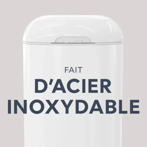 Angelcare I000808 EU 2 Poubelle À Couches Diaper Genie Platinum Blanc