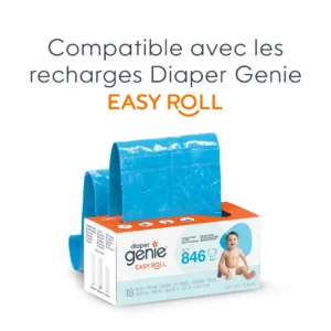 Angelcare I000808 EU 7 Poubelle À Couches Diaper Genie Platinum Blanc Angelcare I000808 EU 7 Poubelle À Couches Diaper Genie Platinum Blanc