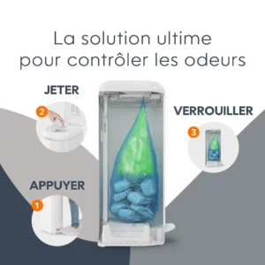 Angelcare I000808 EU 9 Poubelle À Couches Diaper Genie Platinum Blanc Angelcare I000808 EU 9 Poubelle À Couches Diaper Genie Platinum Blanc