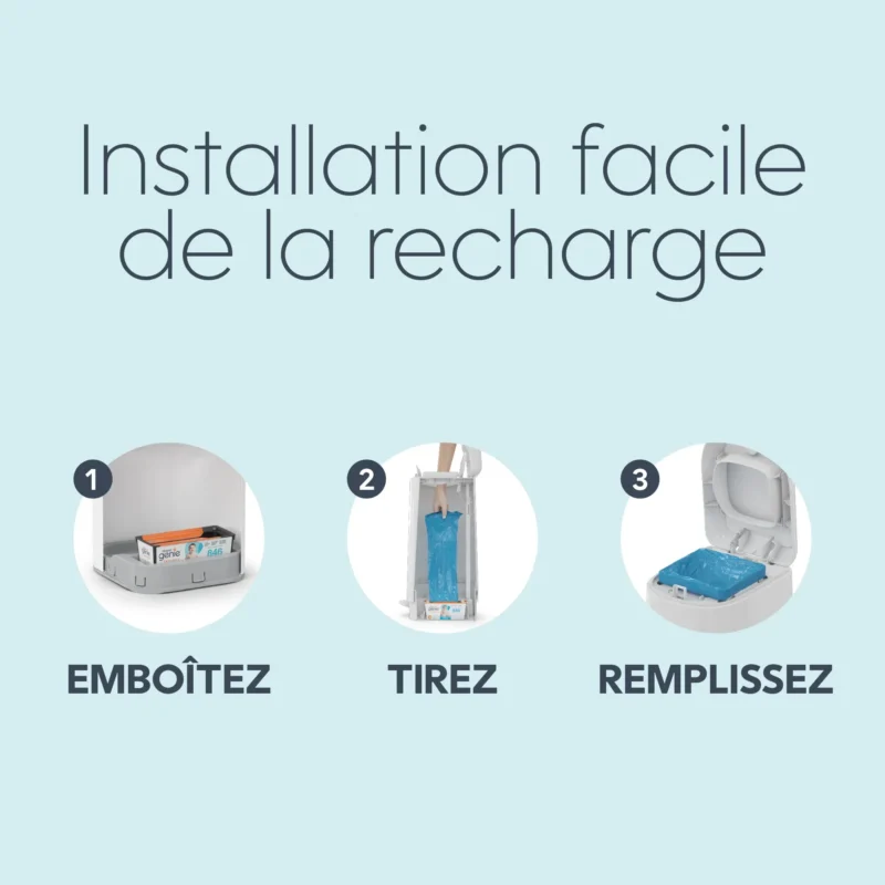 Angelcare I000819 EU 10 Sacs Diaper Genie Easyroll 18 Sacs