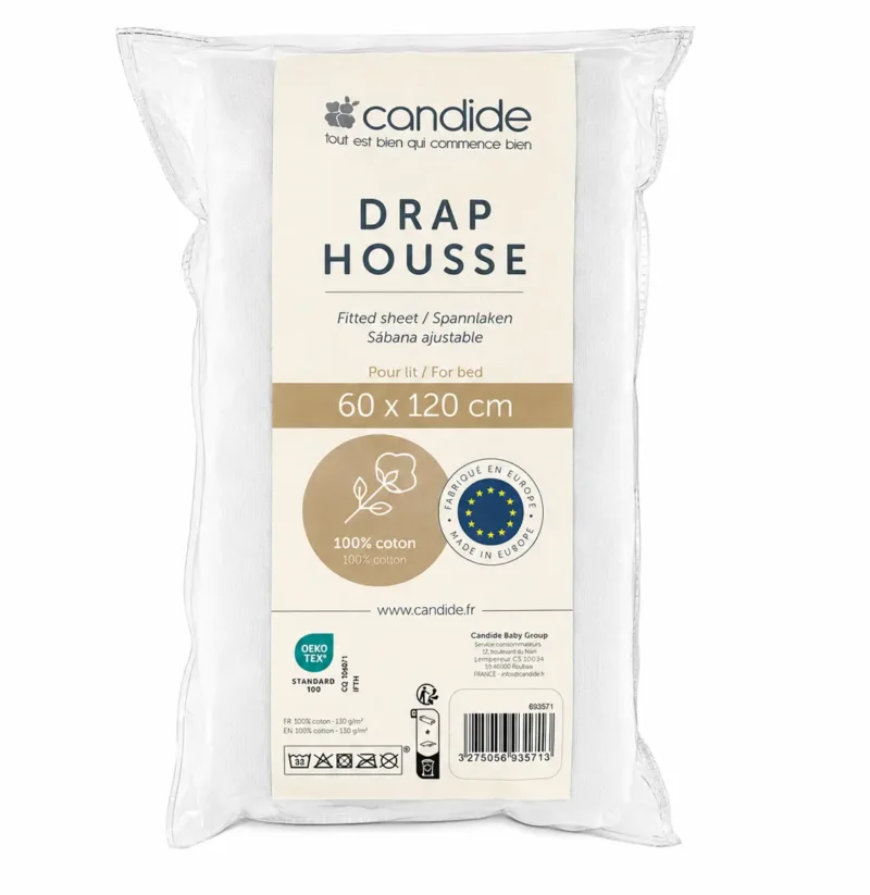 Candide 693571 1 Drap Housse 60x120 Candide 693571 1 Drap Housse 60x120