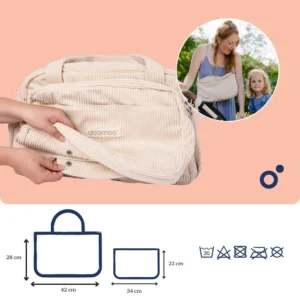 Doomoo FY01 7 Sac À Langer Beige Fluffy