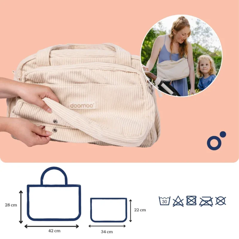 Doomoo FY01 7 Sac À Langer Beige Fluffy