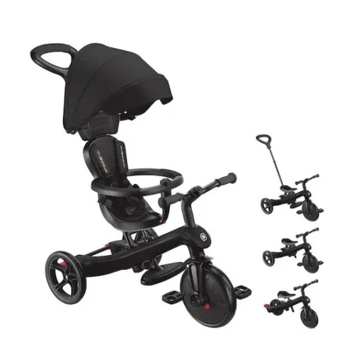 Globber NTGB0000634 120 1 Tricycle Évolutif Explorer Noir Trike 4 en 1