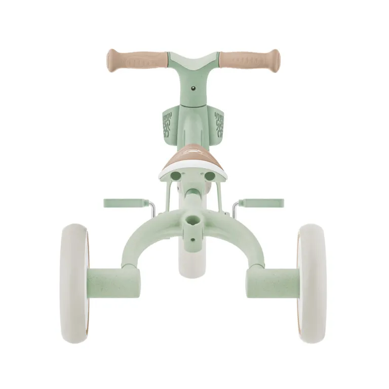 Globber VEGB0000738 109 12 Tricycle D’apprentissage 3en1 Plus Ecologic Sauge 12m+