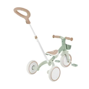 Globber VEGB0000738 109 4 Tricycle D’apprentissage 3en1 Plus Ecologic Sauge 12m+
