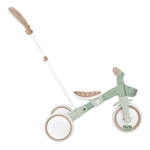 Globber VEGB0000738 109 7 Tricycle D’apprentissage 3en1 Plus Ecologic Sauge 12m+