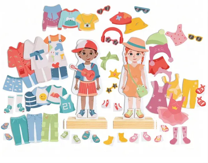 Hape E1651 1 Puzzle Magnétique Habillage