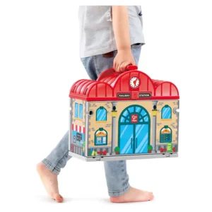 Hape E3877 1 Gare Ferroviaire Portable