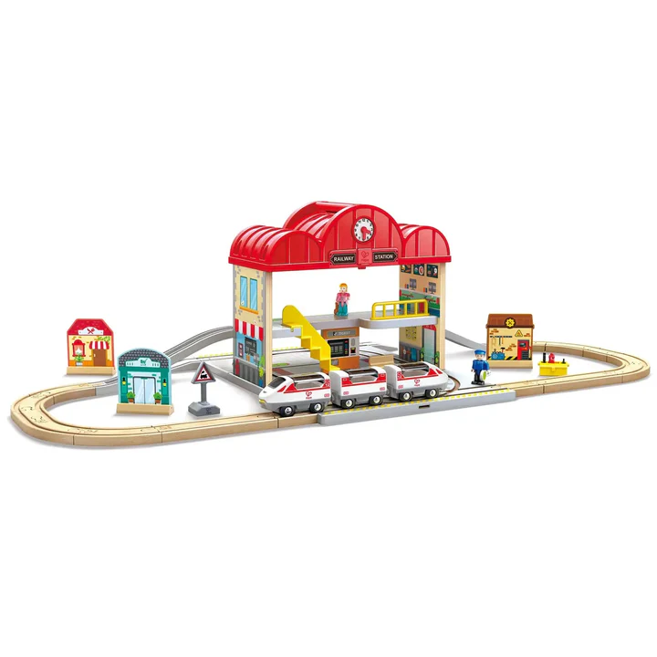 Hape E3877 2 Gare Ferroviaire Portable