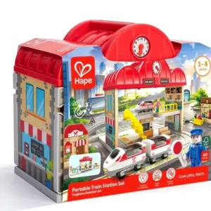 Hape E3877 7 Gare Ferroviaire Portable