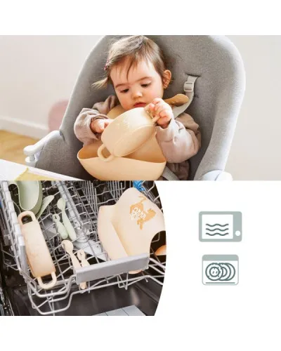 Babymoov A005407 3 Coffret Repas Bébé Premiers Mois Mini Roar