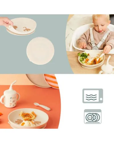 Babymoov A005409 3 Coffret Repas Bébé Deuxième Âge Little Roar