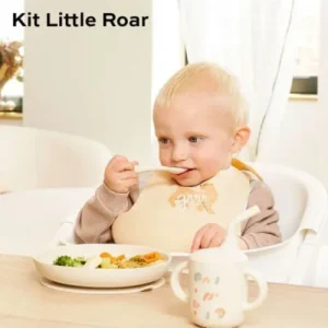 Babymoov A005409 4 Coffret Repas Bébé Deuxième Âge Little Roar
