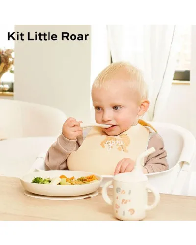 Babymoov A005409 4 Coffret Repas Bébé Deuxième Âge Little Roar