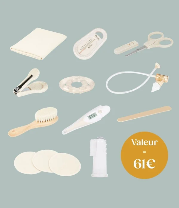 Babymoov A032009 3 Trousse De Toilette Curl White