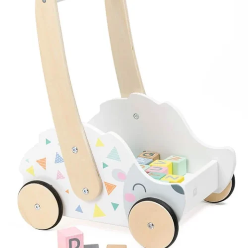Eurekakids 691838954 1 Trotteur En Bois Avec Blocs 18m+
