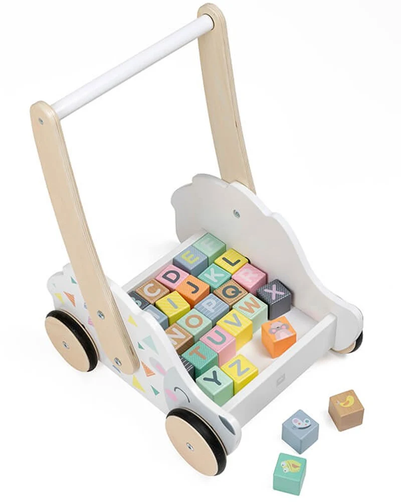 Eurekakids 691838954 2 Trotteur En Bois Avec Blocs 18m+ Eurekakids 691838954 2 Trotteur En Bois Avec Blocs 18m+