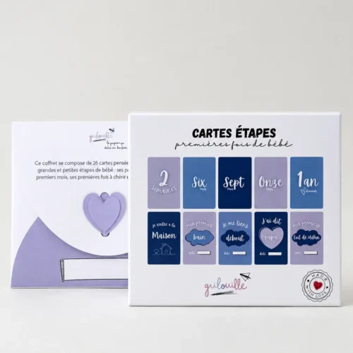 Gribouille carb 26 1 Cartes Étapes Premières Fois De Bébé