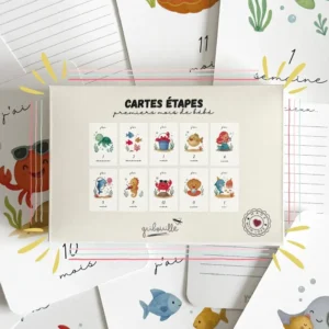 Gribouille carm 26 1 Cartes Étapes Premières Fois De Bébé Gribouille carm 26 1 Cartes Étapes Premières Fois De Bébé