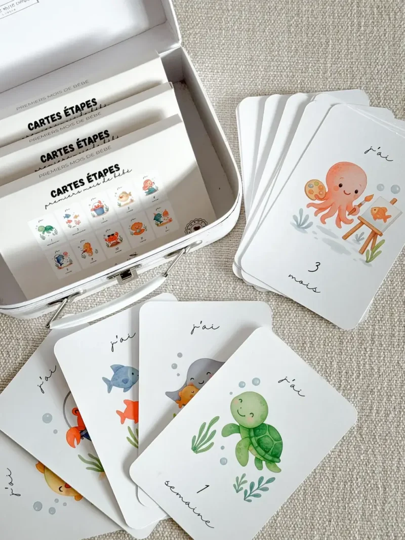 Gribouille carm 26 2 Cartes Étapes Premières Fois De Bébé Gribouille carm 26 2 Cartes Étapes Premières Fois De Bébé