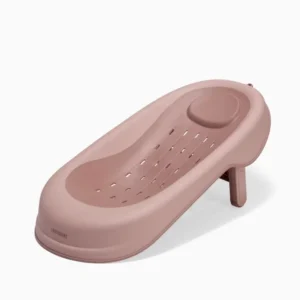 Twistshake 79262 2 Kit Deluxe Baignoire Rose Pliable Pour Bébé Avec Coussin+rince cheveux+jouets De Bain 0m+
