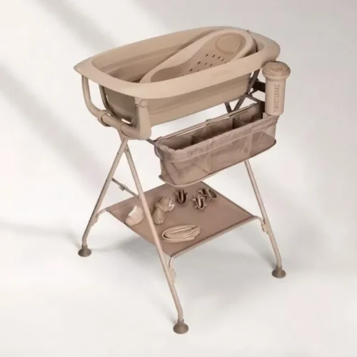 Twistshake 79276 1 Kit Deluxe Baignoire Mocha Pliable Pour Bébé Avec Support+rince cheveux+jouets De Bain 0m+ Twistshake 79276 1 Kit Deluxe Baignoire Mocha Pliable Pour Bébé Avec Support+rince cheveux+jouets De Bain 0m+