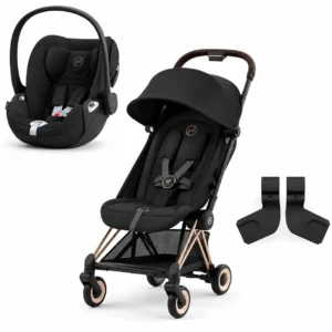 Cybex 523000219 522004245 522004125 1 Pack Coya Rosegold Sepia Black + Adaptateur + Cloud T I size Black