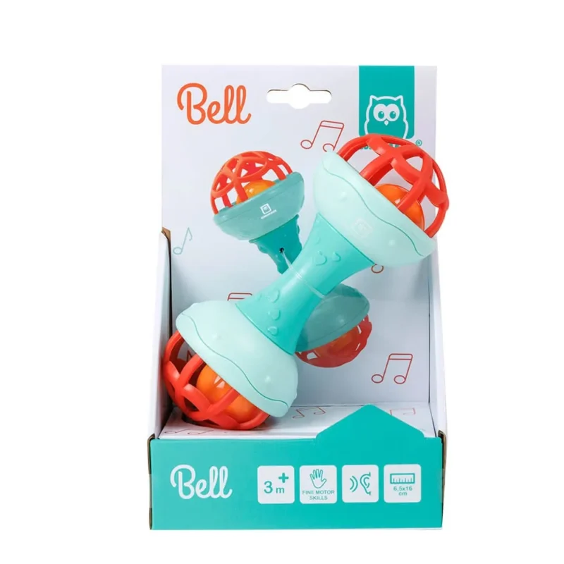 Eurekakids 69180013 3 Hochet Bell Double Cloche