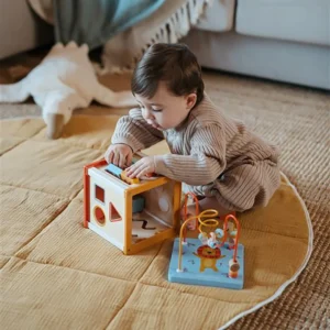 Eurekakids 69180545 5 Little Activity Cube Wild en Bois